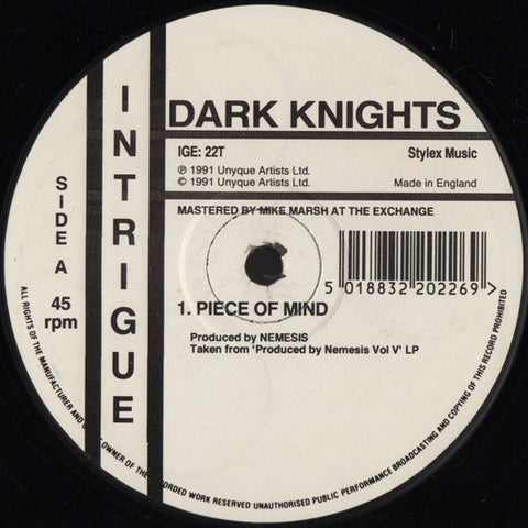 Dark Knights - Piece Of Mind Vinyl - Vinyl Record