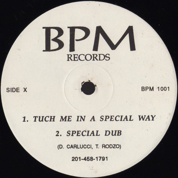 Dave Carlucci & Tony Rodriguez - Tuch Me In A Special Way Vinyl