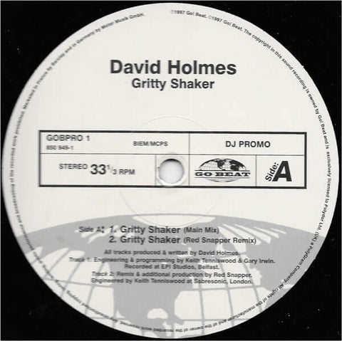 David Holmes - Gritty Shaker Vinyl - Vinyl Record
