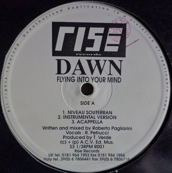 Dawn - Flying Into Your Mind Vinyl