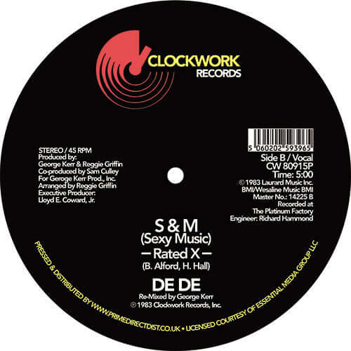 De De - S & M (Sexy Music) Vinyl