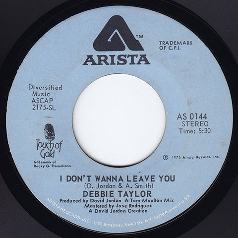 Debbie Taylor - I Don't Wanna Leave You Vinyl - Vinyl Record