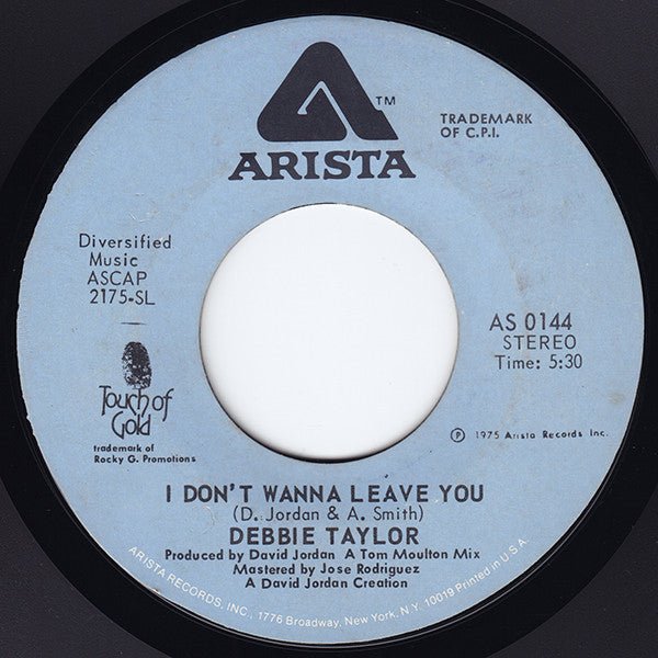 Debbie Taylor - I Don't Wanna Leave You Vinyl