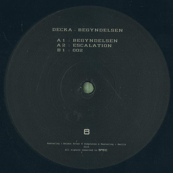 Decka - Begyndelsen Vinyl