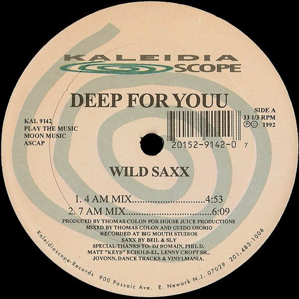 Deep For Youu - Wild Saxx Vinyl