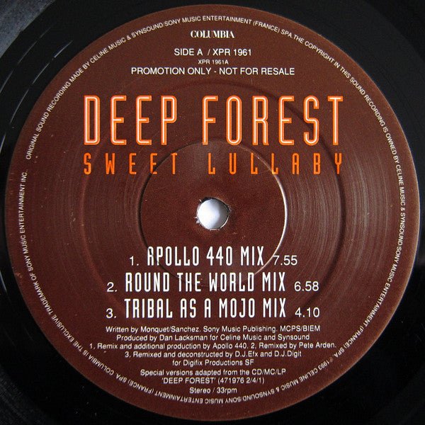 Deep Forest - Sweet Lullaby Vinyl