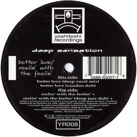 Deep Sensation - Better Love / Reelin' With The Feelin' Vinyl - Vinyl Record