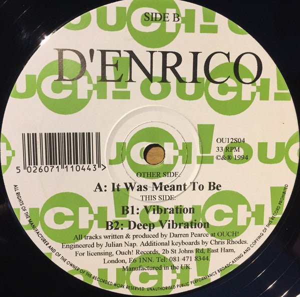 D'Enrico - It Was Meant To Be Vinyl