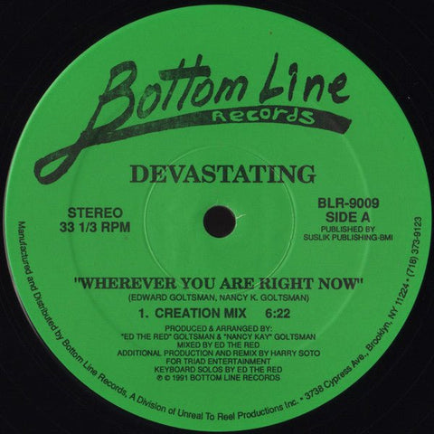 Devastating - Wherever You Are Right Now Vinyl - Vinyl Record
