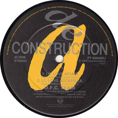 D.F.C. Team - I.C. Vinyl - Vinyl Record