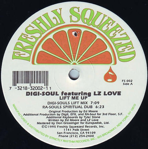 Digi - Soul Featuring LZ Love - Lift Me Up Vinyl - Vinyl Record