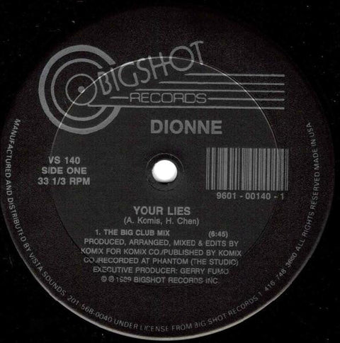 Dionne - Your Lies Vinyl - Vinyl Record