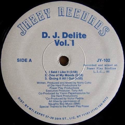 D.J. Delite - Vol. I Vinyl - Vinyl Record