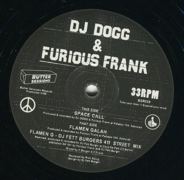 DJ Dogg & Furious Frank - Space Call / Flamen Galah Vinyl