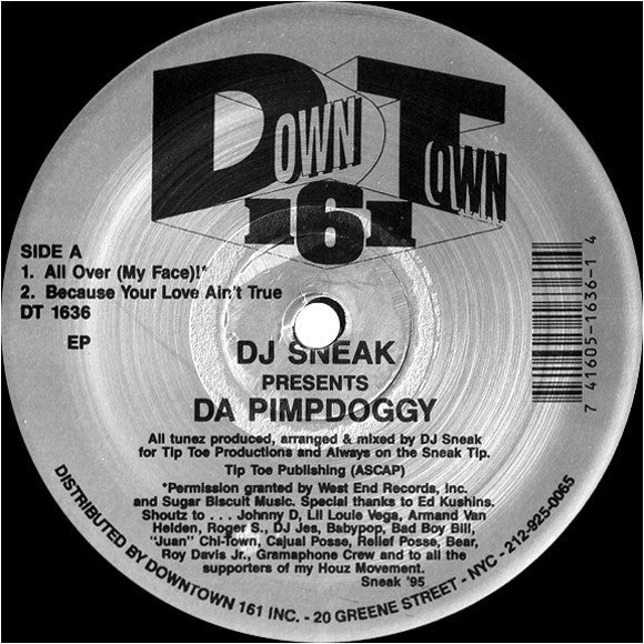 DJ Sneak - Da Pimpdoggy Vinyl