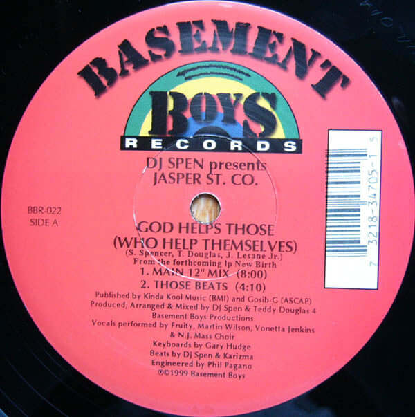 DJ Spen Presents Jasper Street Co. - God Helps Those (Who Help Themselves) Vinyl