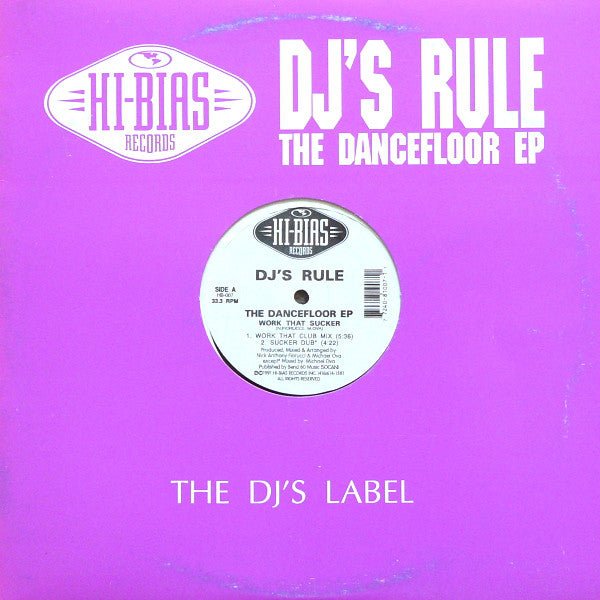 DJ's Rule - The Dancefloor EP Vinyl