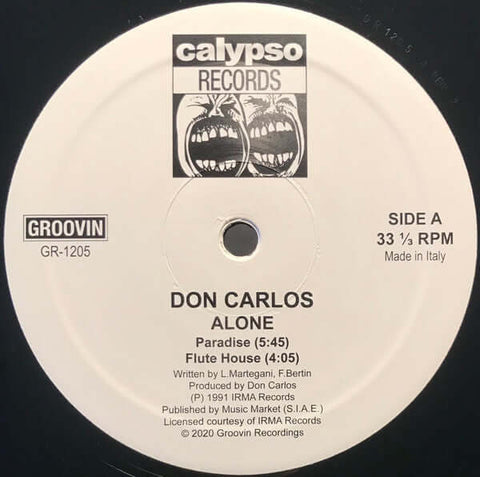Don Carlos - Alone Vinyl - Vinyl Record
