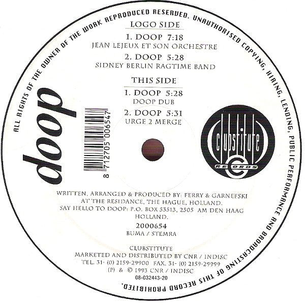 Doop - Doop Vinyl
