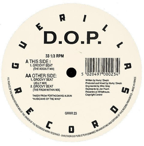 D.O.P. - Groovy Beat Vinyl - Vinyl Record