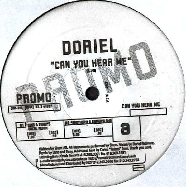 Doriel - Can You Hear Me Vinyl