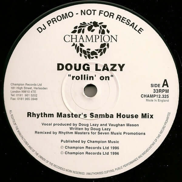 Doug Lazy - Rollin' On Vinyl