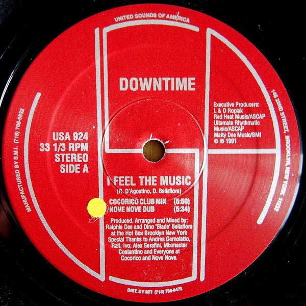 Downtime - I Feel The Music Vinyl