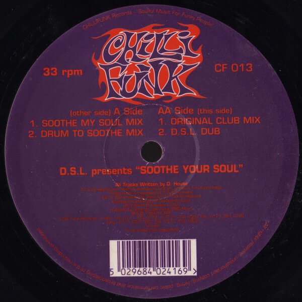 D.S.L. - Soothe Your Soul Vinyl