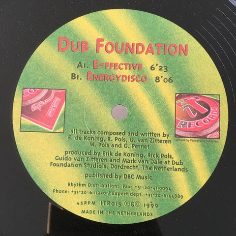 Dub Foundation - E - ffective Vinyl - Vinyl Record