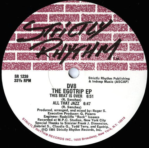 DV8 - The Egotrip EP Vinyl - Vinyl Record