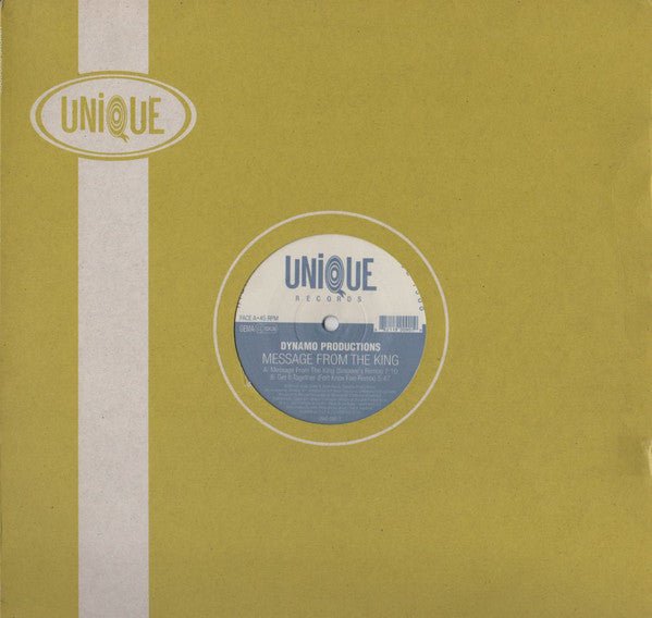 Dynamo Productions - Message From The King Vinyl