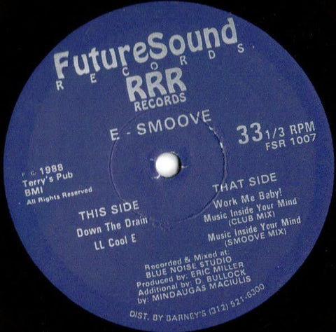 E - Smoove - Down The Drain Vinyl - Vinyl Record