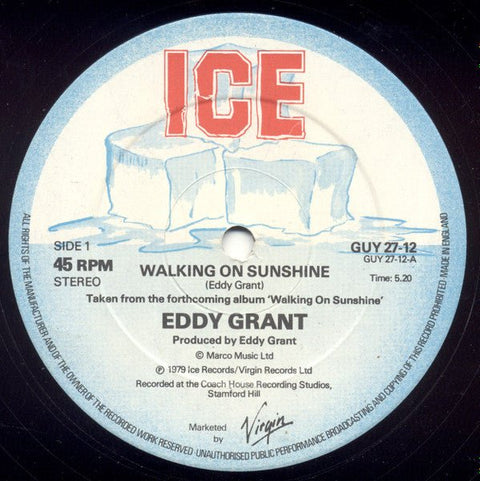 Eddy Grant - Walking On Sunshine Vinyl - Vinyl Record