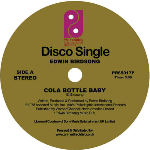 Edwin Birdsong - Cola Bottle Baby Vinyl