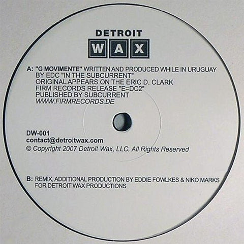 Eric D. Clark - G Movimente Vinyl - Vinyl Record