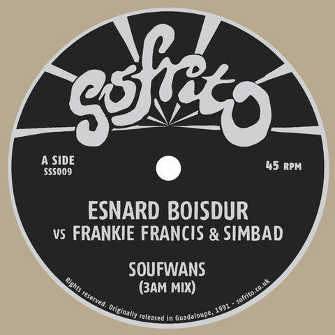 Esnard Boisdur vs Frankie Francis & Simbad - Soufwans Vinyl - Vinyl Record