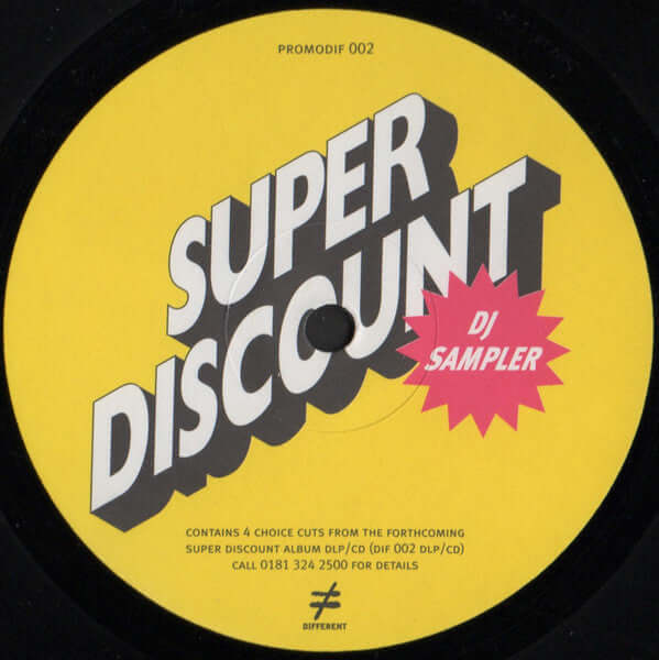 Etienne De Crecy - Super Discount (DJ Sampler) Vinyl