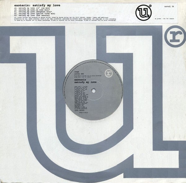 Exoterix - Satisfy My Love Vinyl