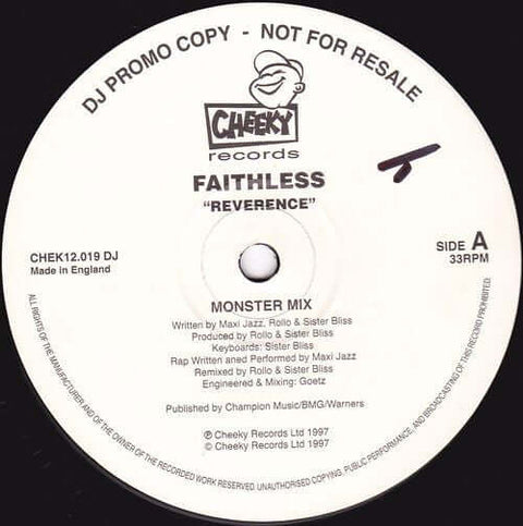 Faithless - Reverence / Insomnia Vinyl - Vinyl Record
