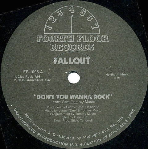 Fallout - Don't You Wanna Rock Vinyl - Vinyl Record