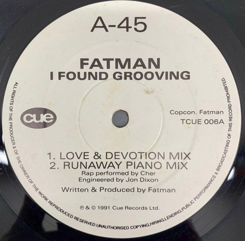 Fatman - I Found Grooving Vinyl - Vinyl Record