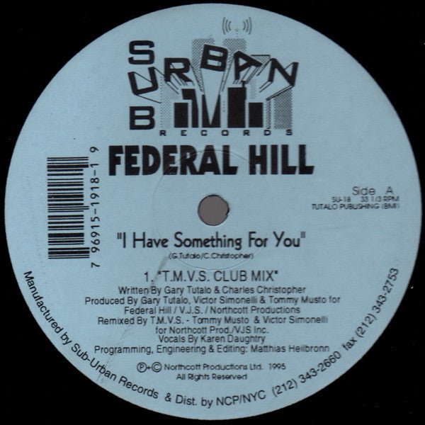 Federal Hill - I Have Something For You Vinyl