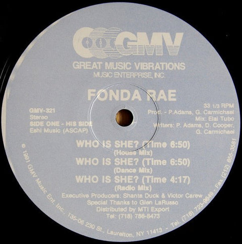 Fonda Rae - Who Is She? Vinyl - Vinyl Record