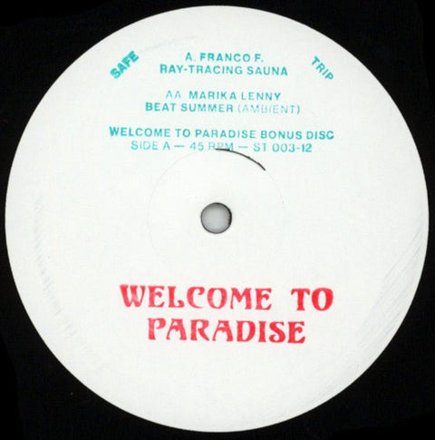 Franco F. / Marika Lenny - Welcome To Paradise Bonus Disc Vinyl - Vinyl Record
