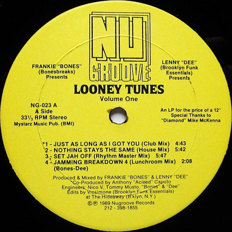 Frankie "Bones" & Lenny "Dee" - Looney Tunes - Volume One Vinyl - Vinyl Record