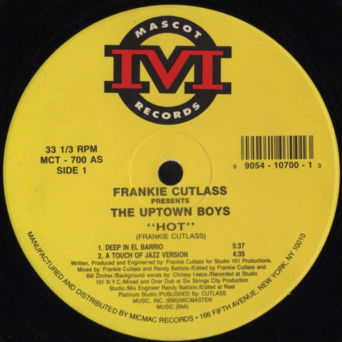 Frankie Cutlass Presents The Uptown Boys - Hot / One Mother Vinyl - Vinyl Record