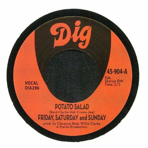 Friday, Saturday And Sunday - Potato Salad / There Must Be Something Vinyl - Vinyl Record