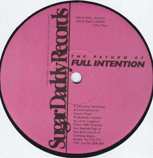 Full Intention - The Return Of Full Intention Vinyl