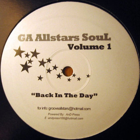 GA - Allstars Soul Volume 1 Vinyl - Vinyl Record