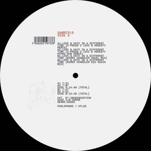 Gabriels - Love And Hate In a Different Time (X - Press 2 & Kerri Chandler Remixes) Vinyl